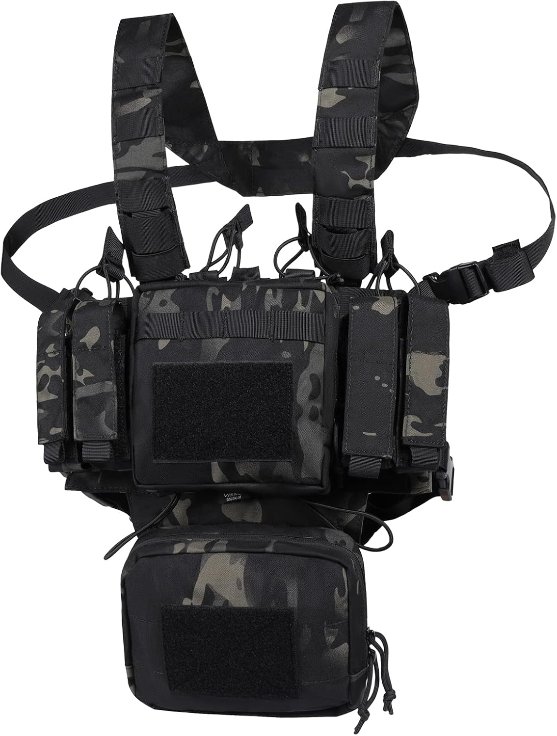 VISMIX Tactical Chest Rig: Adjustable Molle Rig with Mag Pouch