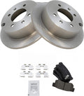 TRQ Rear Brake Pad & Rotor Kit Compatible with 1999-2006 Hyundai/Kia