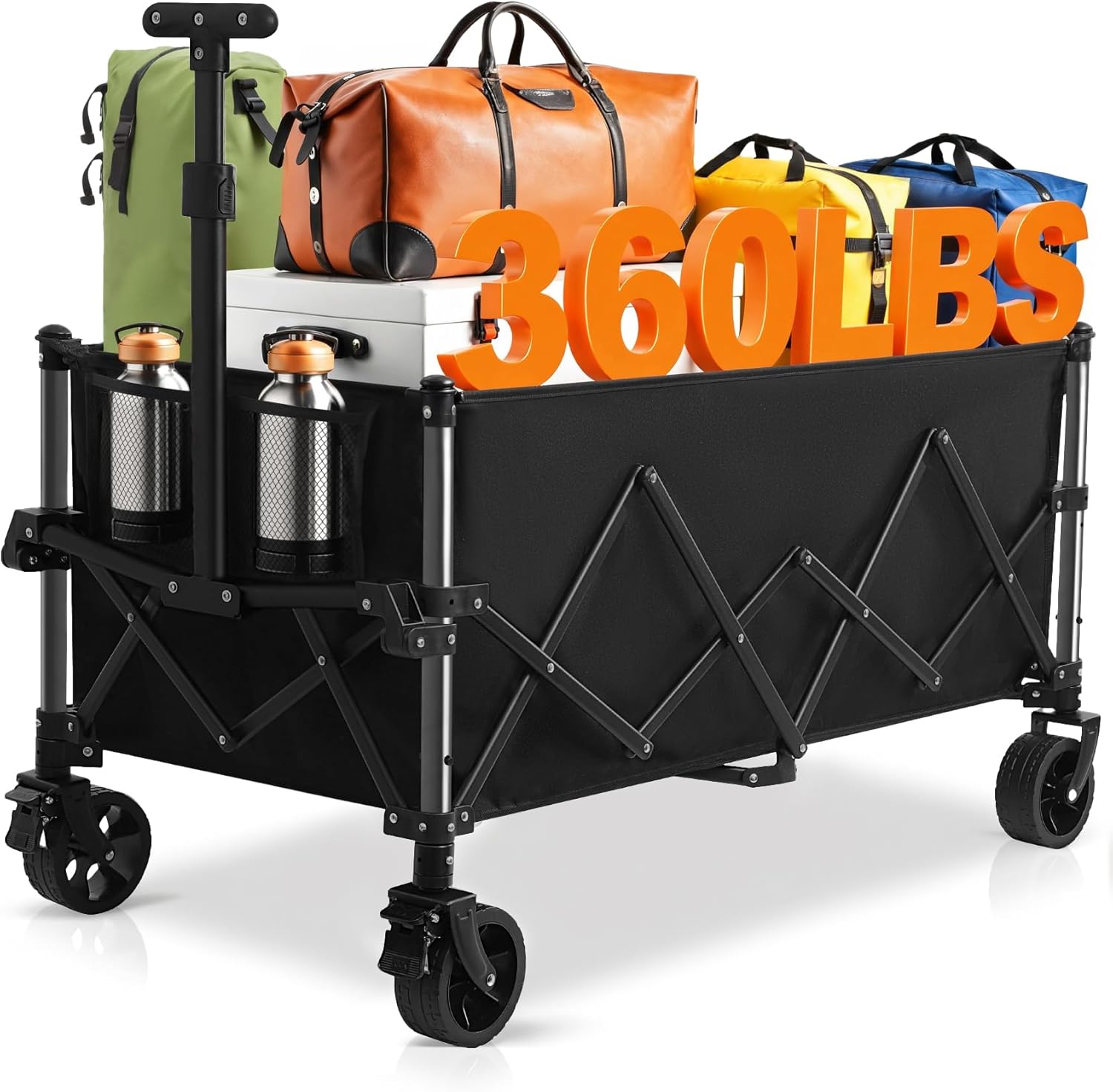 Favoyard Extra Large Collapsible Wagon for Outdoor Adventures