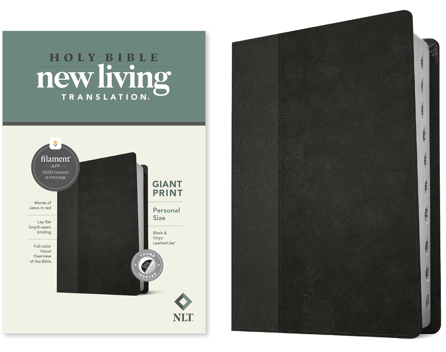 NLT Personal Size Giant Print Bible with Filament Enabled Features