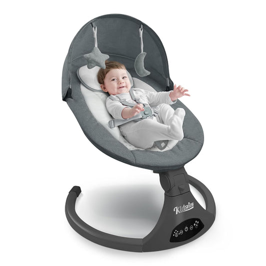 Portable Baby Rocker with Remote & Music - Soothes Infants, KIDSVIEW