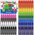 Kwik Stix Solid Tempera Paint Sticks, 96 Colors - Fast Dry, Washable