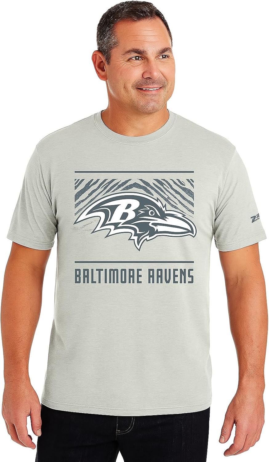 Zubaz NFL Men's Short Sleeve Team Graphic T-Shirt for Fans