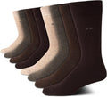 Calvin Klein Men's Dress Socks - 8 Pack Breathable Cotton Crew Shoes