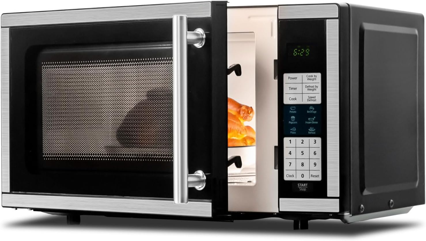 Compact 700W Microwave with Child Lock for Apartments - Smad