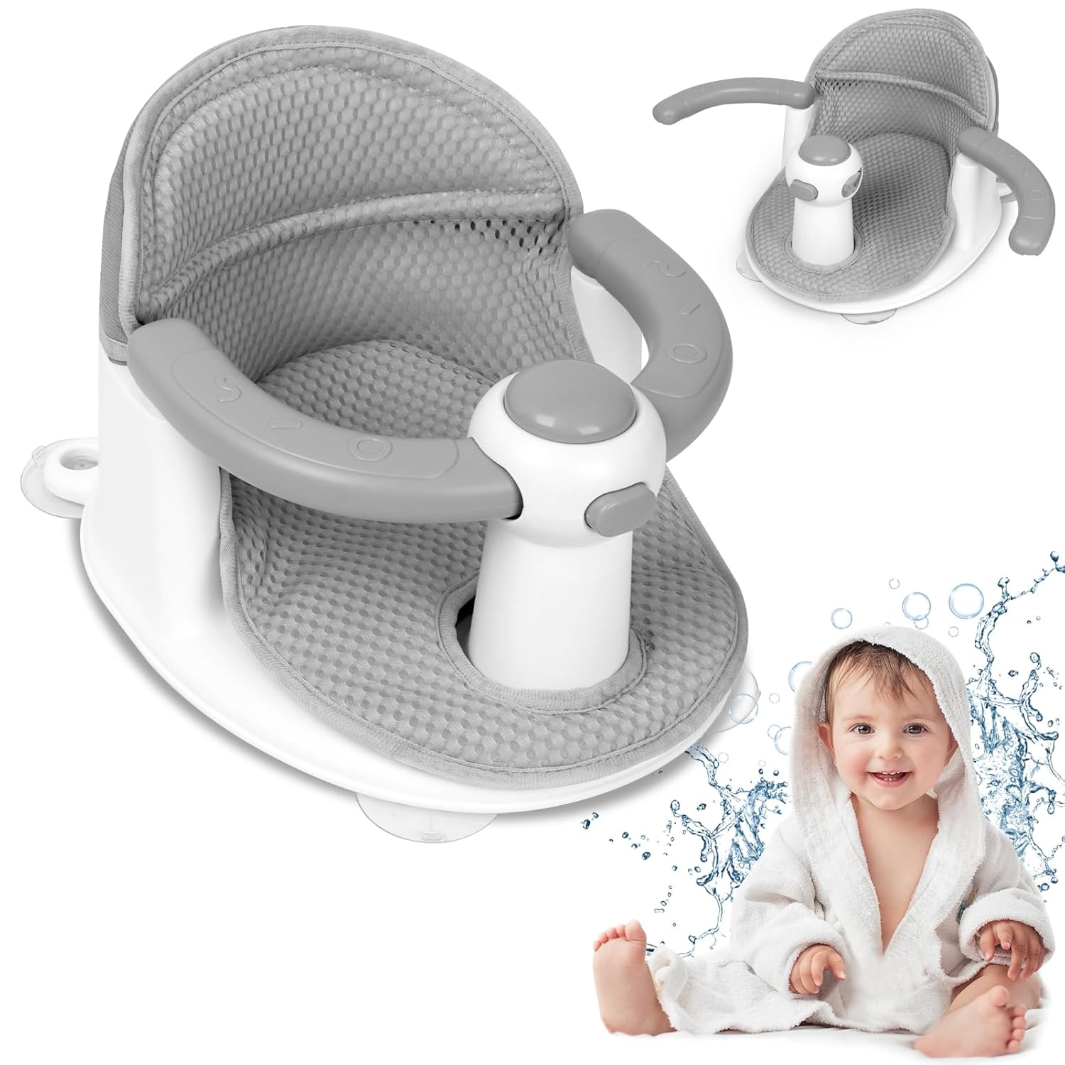Soft Support Baby Bath Seat for Safe Sitting