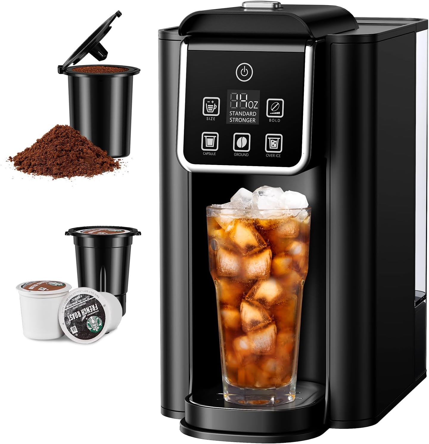 SHARDOR Single Serve Coffee Maker for Hot and Iced Brews