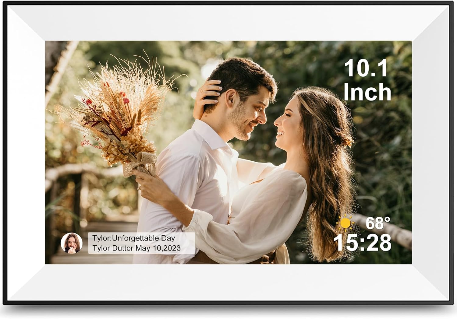 10.1 Inch WiFi Digital Picture Frame with Touch Screen Features