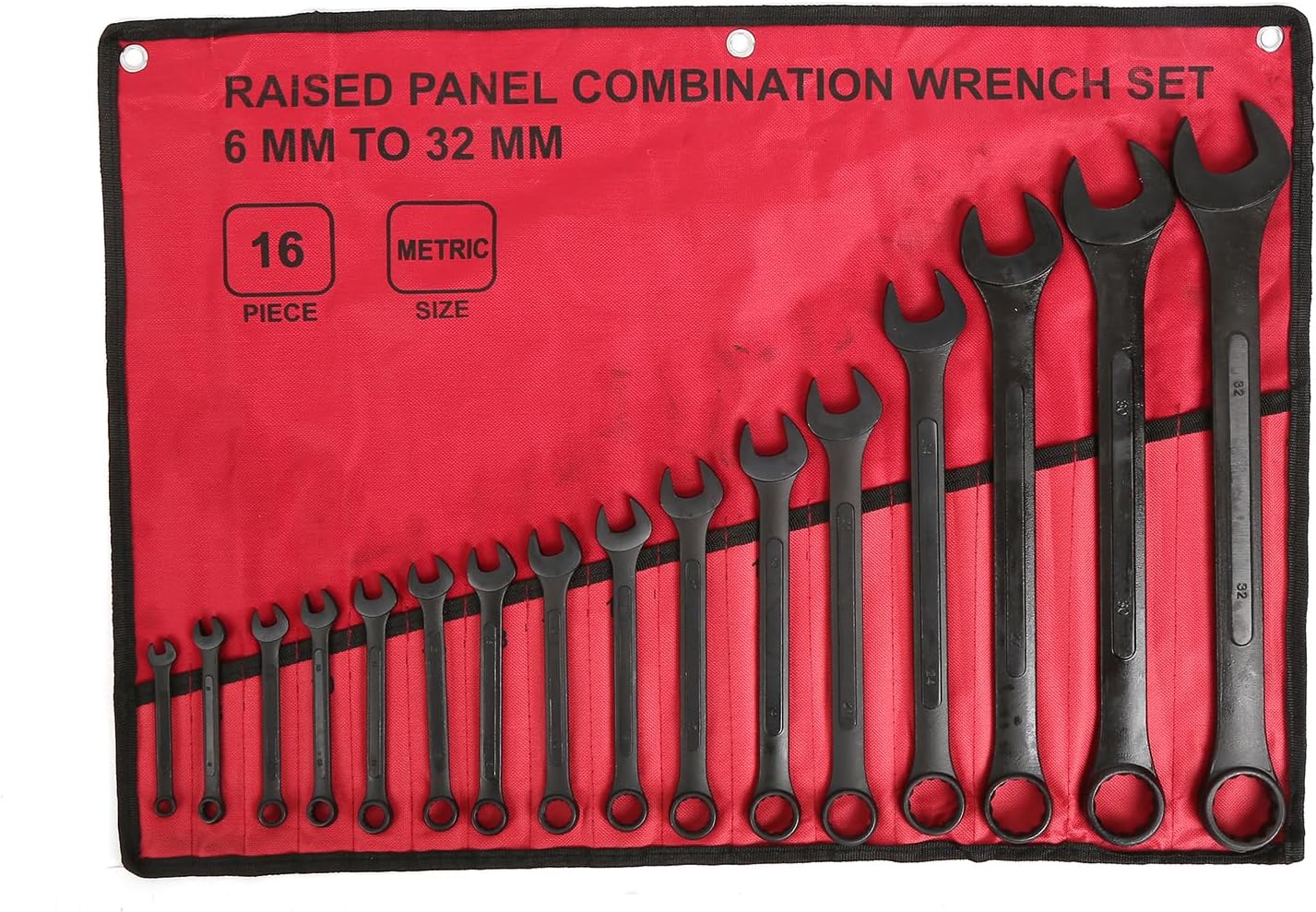 16 Piece Metric Combination Wrench Set for Every Mechanic's Needs