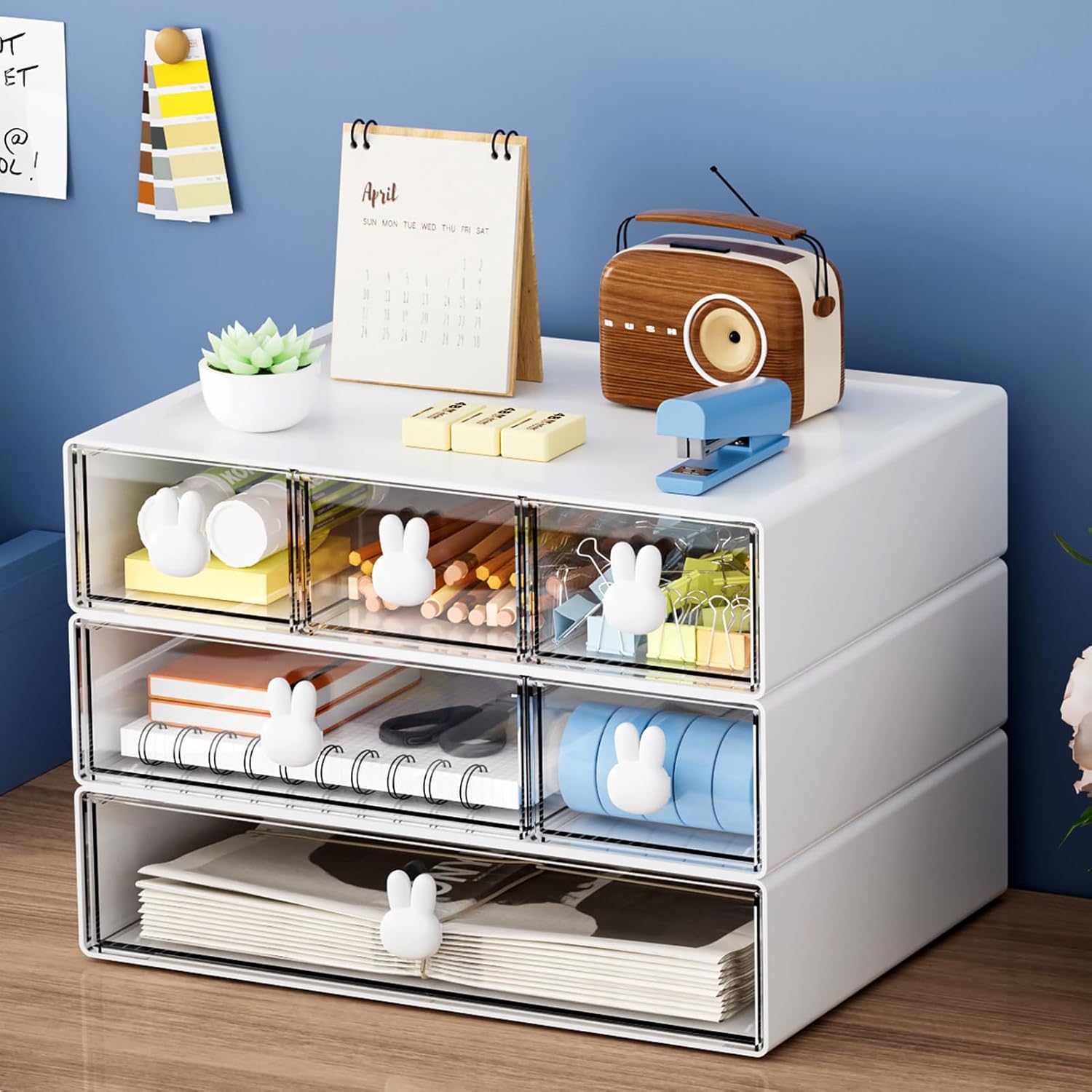 Marbrasse 6 Drawer Desk Organizer - Ultimate Storage Solution