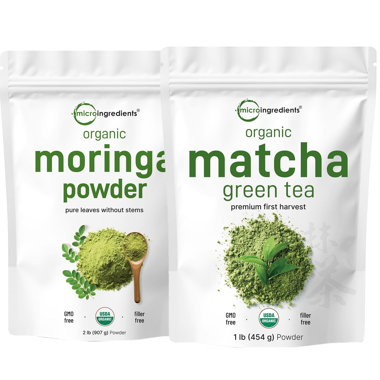 2-Pack Matcha & Moringa Bundle | Raw Superfood Boost