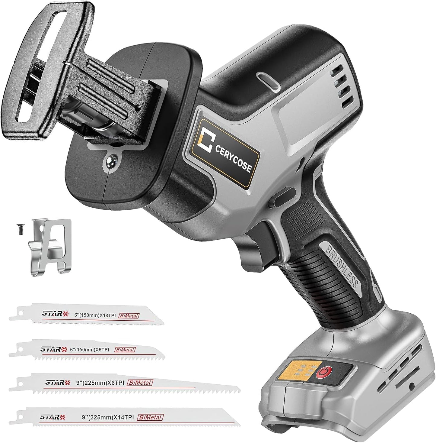 Cordless Reciprocating Saw with Brushless Motor for Cutting Tasks
