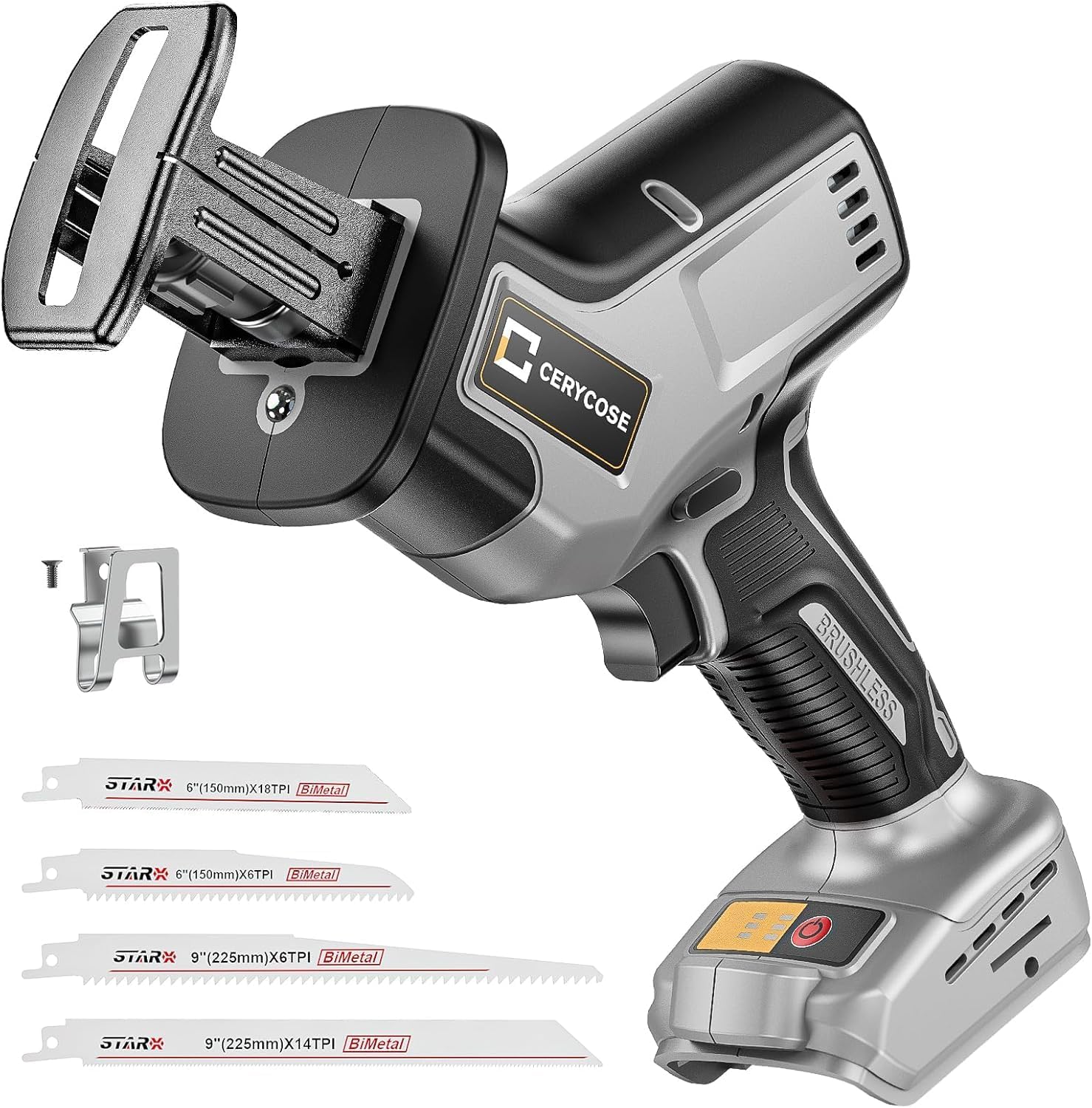 Cordless Reciprocating Saw with Brushless Motor for Cutting Tasks