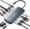 USB C Docking Station 12-in-1 Hub - Dual 4K, Triple Display