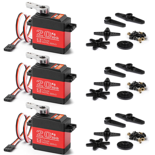 Miuzei 20KG Servo Motor High Torque Digital Servo for RC Models