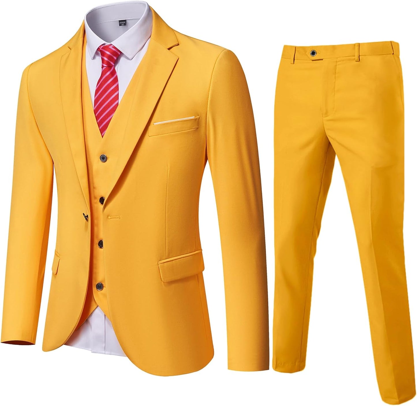 MY'S Men's Blazer Vest Pants Set for Stylish Occasions