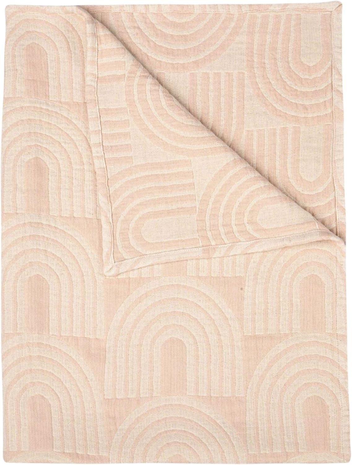 Crane Baby Blanket - Soft Cotton Jacquard Nursery Essential