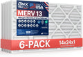 BNX TruFilter 14x24x1 MERV 13 Air Filter for Cleaner Air