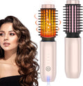 Cordless Hair Curling Iron Brush - 3-in-1 Portable Styling Wand