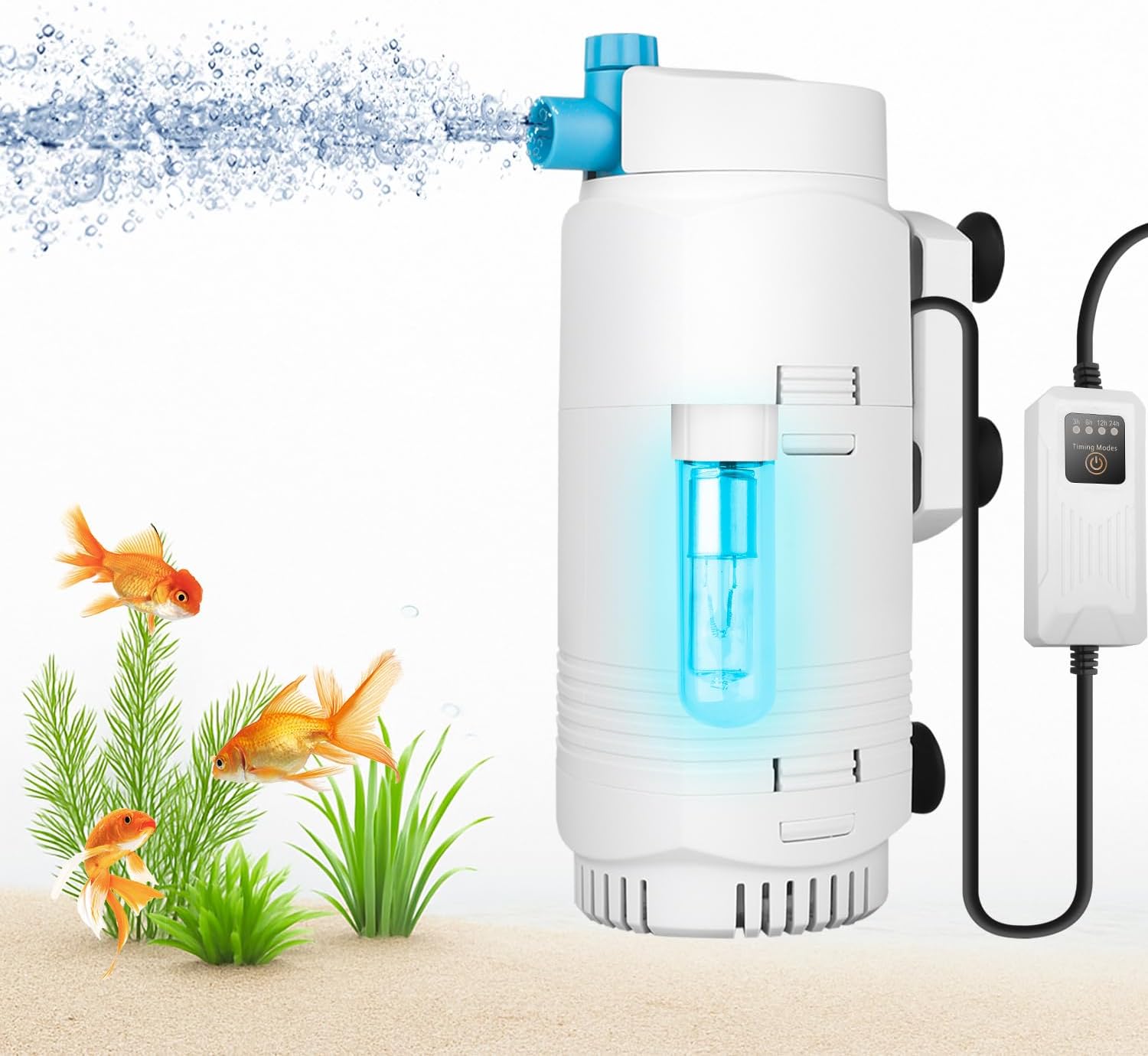 Aquarium Filter with U-V Light & Timer for 1040 Gallon Tanks