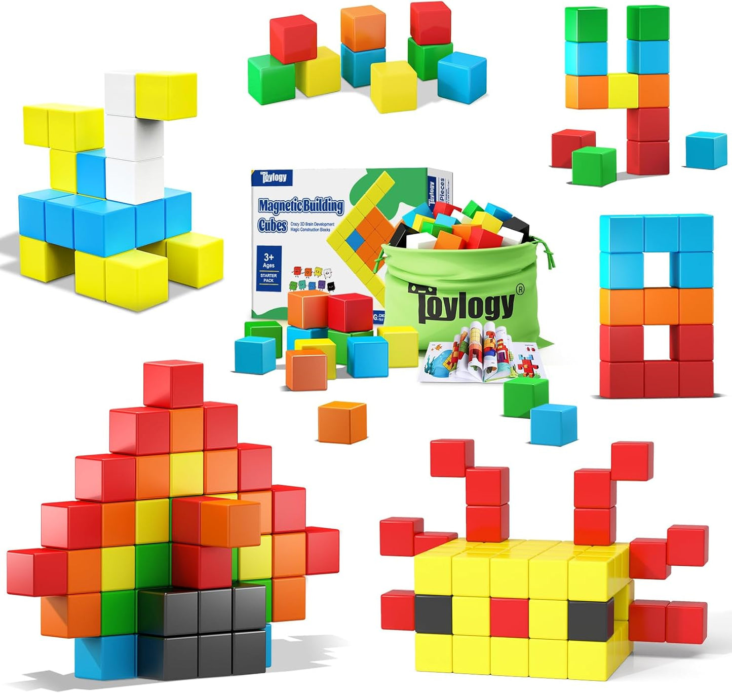 Large Magnetic Cube Set for STEM Education