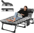 Camping Cot 500 lb Capacity Adjustable 4-Position Folding Chaise