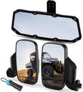 UTV Ranger Rear View Mirror and Side Mirrors Set - Wide View Safety