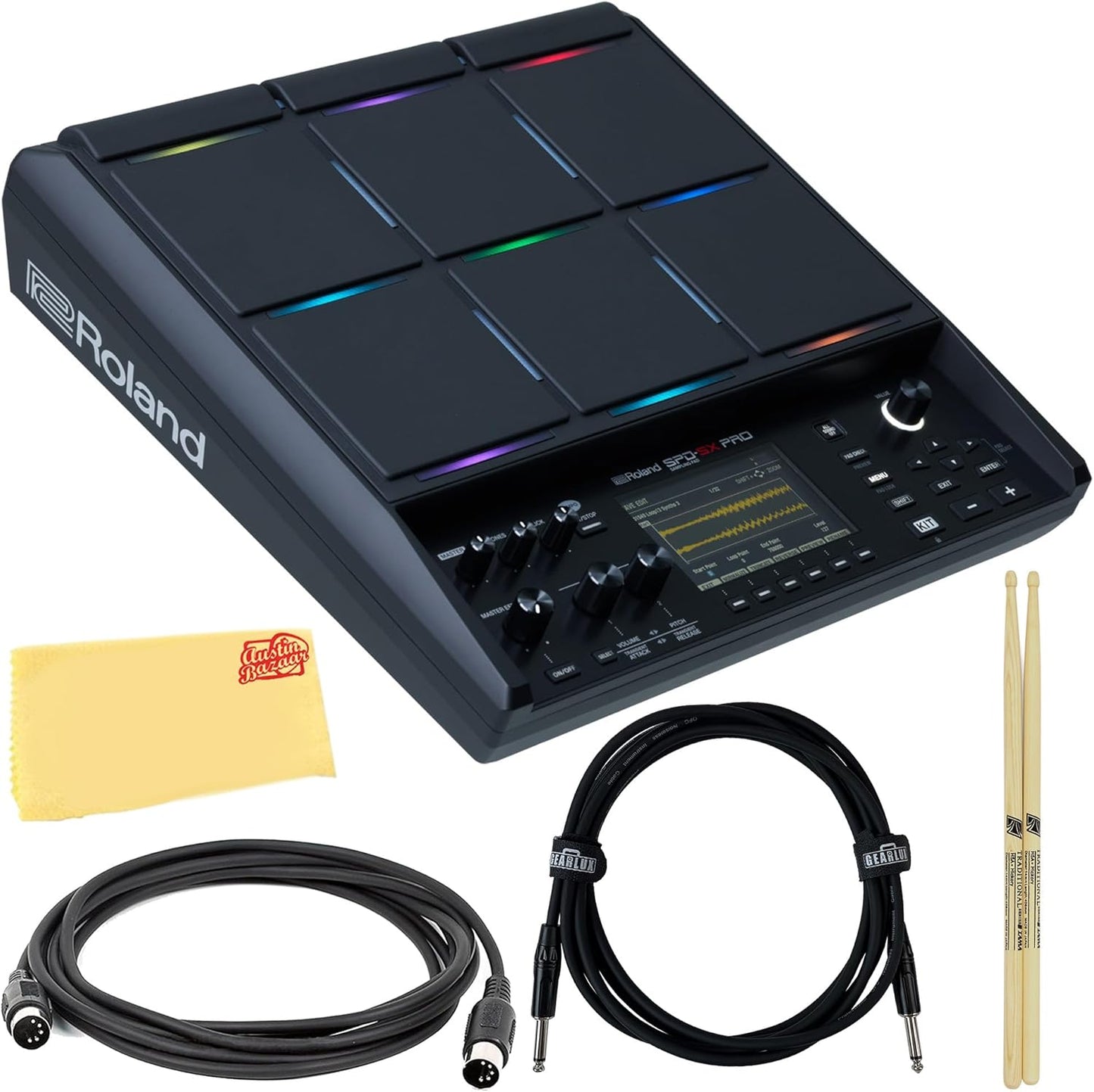 Roland SPD-SX PRO Sampling Pad Bundle with Essential Accessories