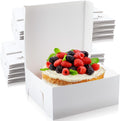 16 x 16 x 6 in White Cake Boxes 50 Pack - Bulk Bakery Boxes