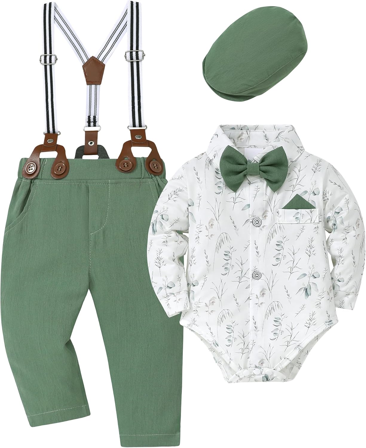 WESIDOM Baby Boy Clothes 0-18M Stylish Infant Gentleman Outfit