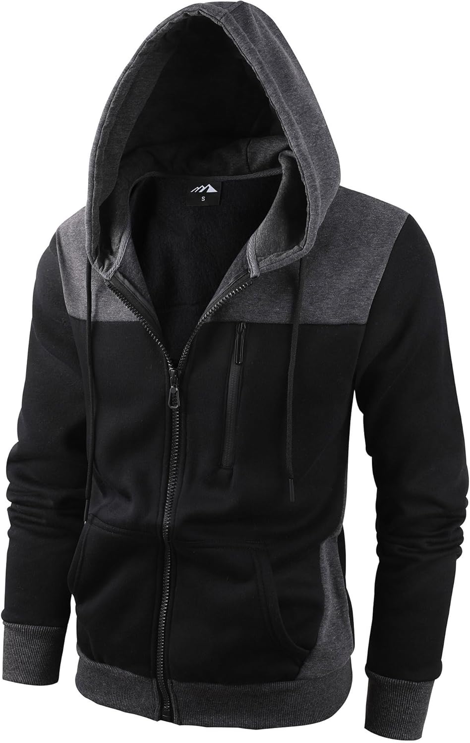 Men's Full Zip Fleece Hoodie for Stylish Warmth and Comfort