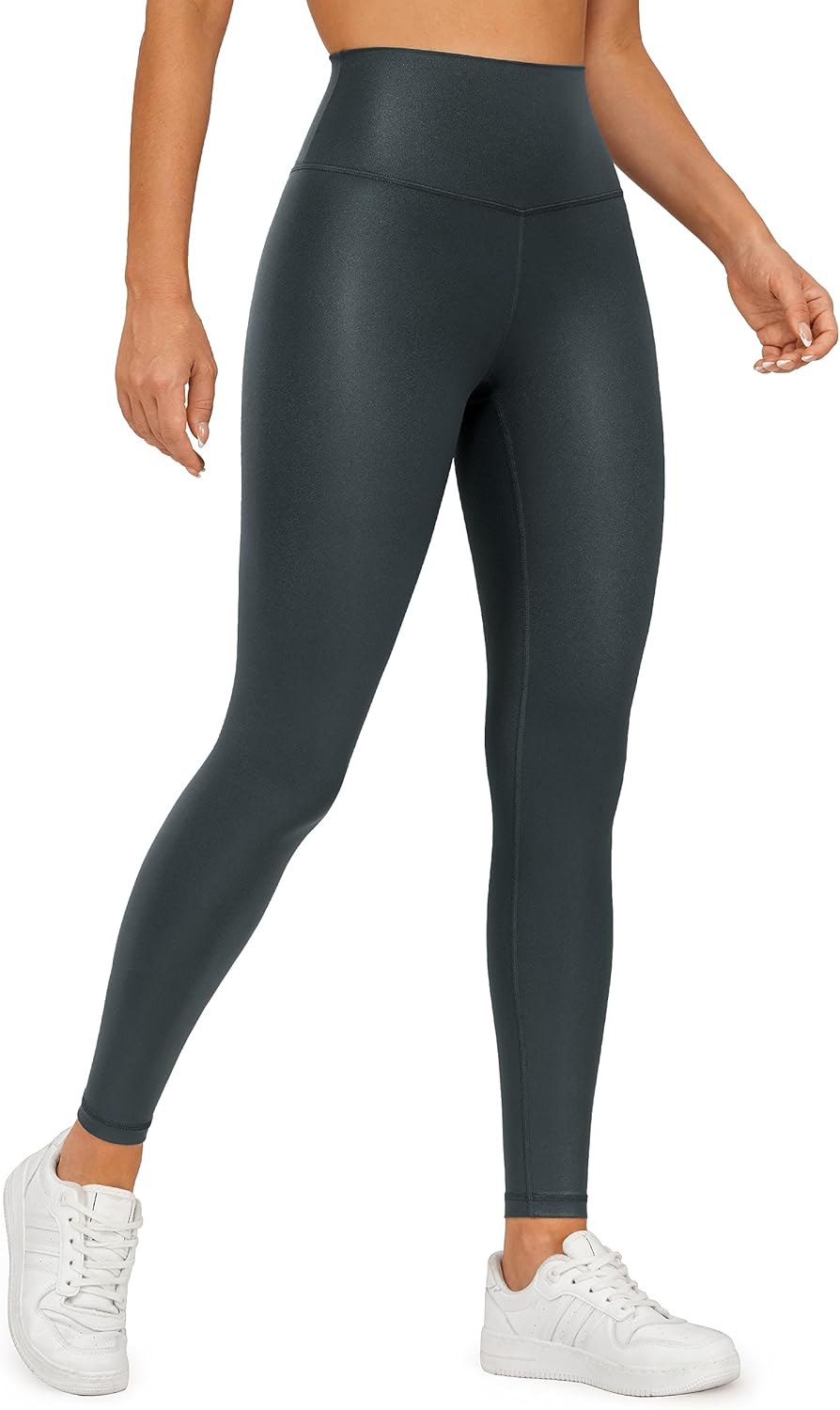 CRZ YOGA Butterluxe Womens Matte Faux Leather Leggings Review