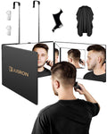 360 Viewing Angle Self Hair Cutting Mirror - Clear Anti-Fog HD Glass