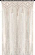 Boho Curtains Macrame Panel 52in x 72in - Handmade Textured Decor