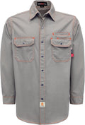 FR Shirts for Men Snaps Down 7.5oz Water Repellent FR Shirt - NFPA2112