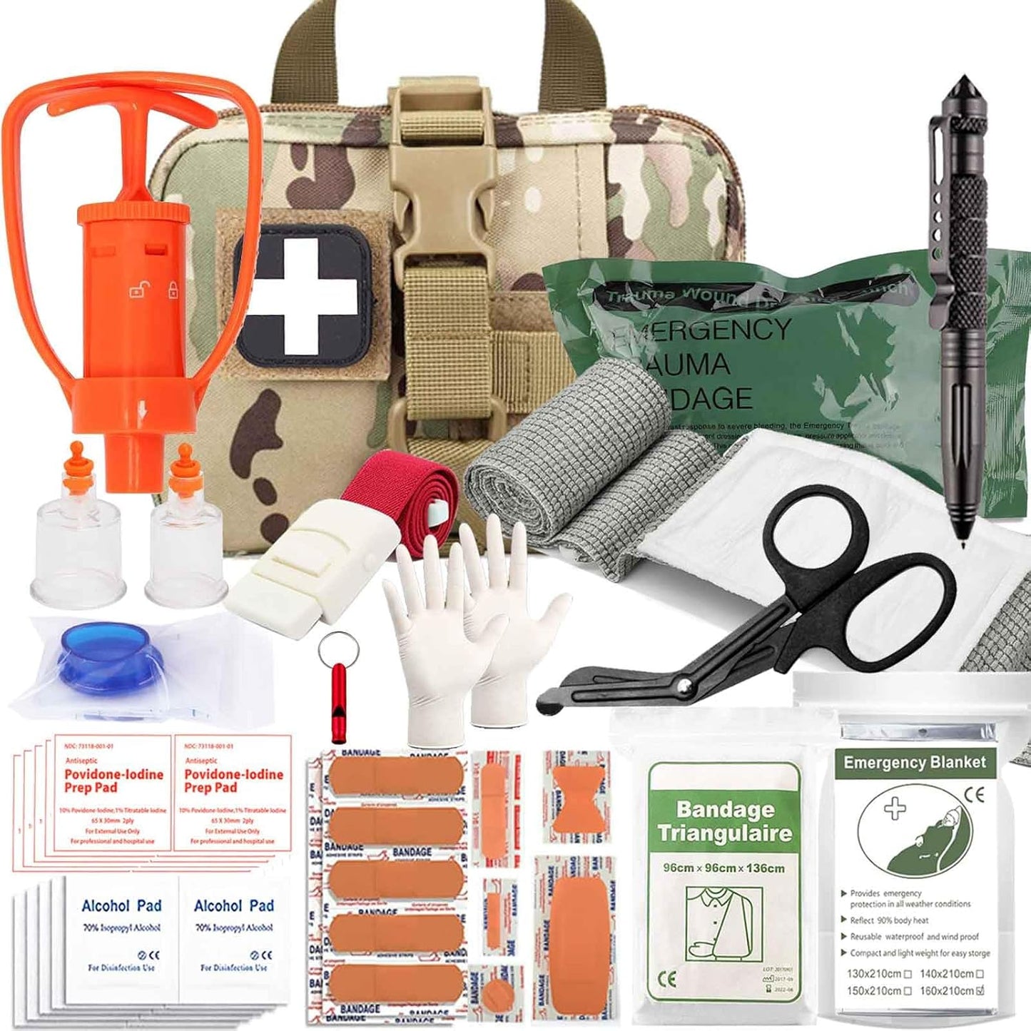 Tactical Ifak Trauma Kit for Emergency First Aid Supplies