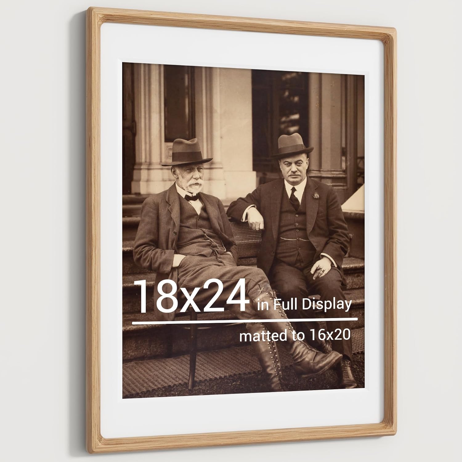 Heimlove 18x24 Picture Frames Natural Oak for Stunning Displays