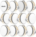 12 Pcs Wedding Tambourine Drum for Adults Hand Held Percussion