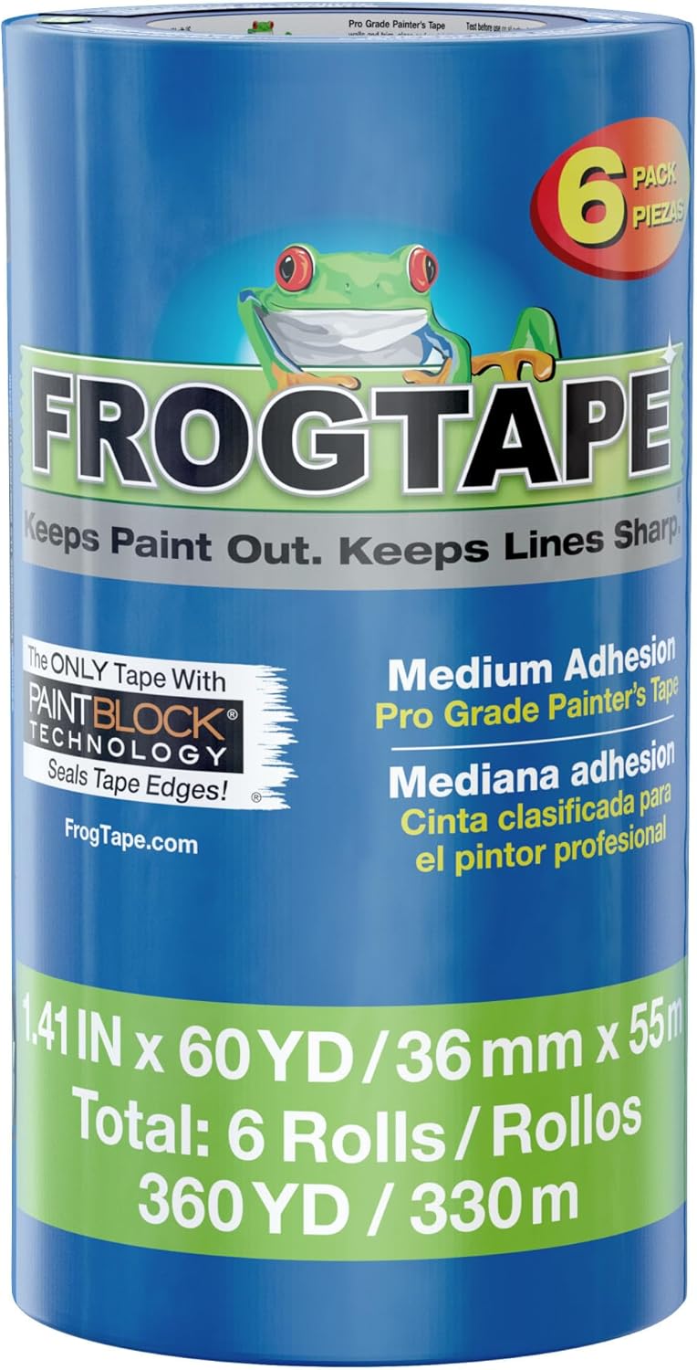 FrogTape ProGrade Blue Painters Tape with PaintBlock Technology