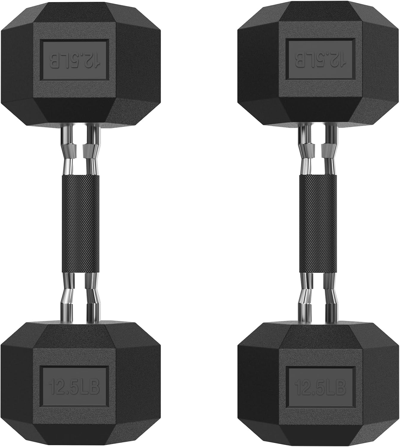 PAPABABE HEX Dumbbell Set for Home Gym Workouts and Fitness