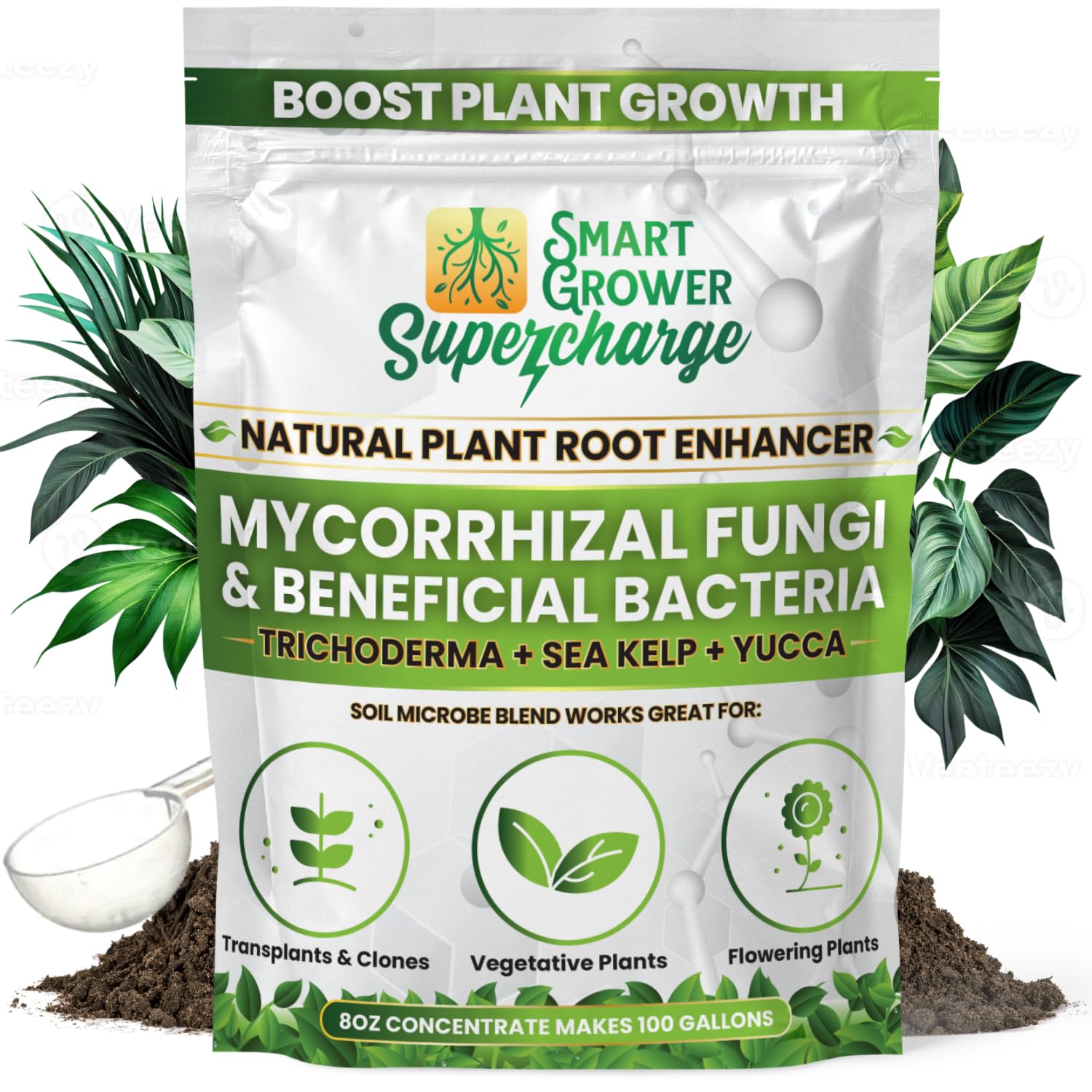 Mycorrhizal Fungi Root Enhancer for Thriving Plants 8oz