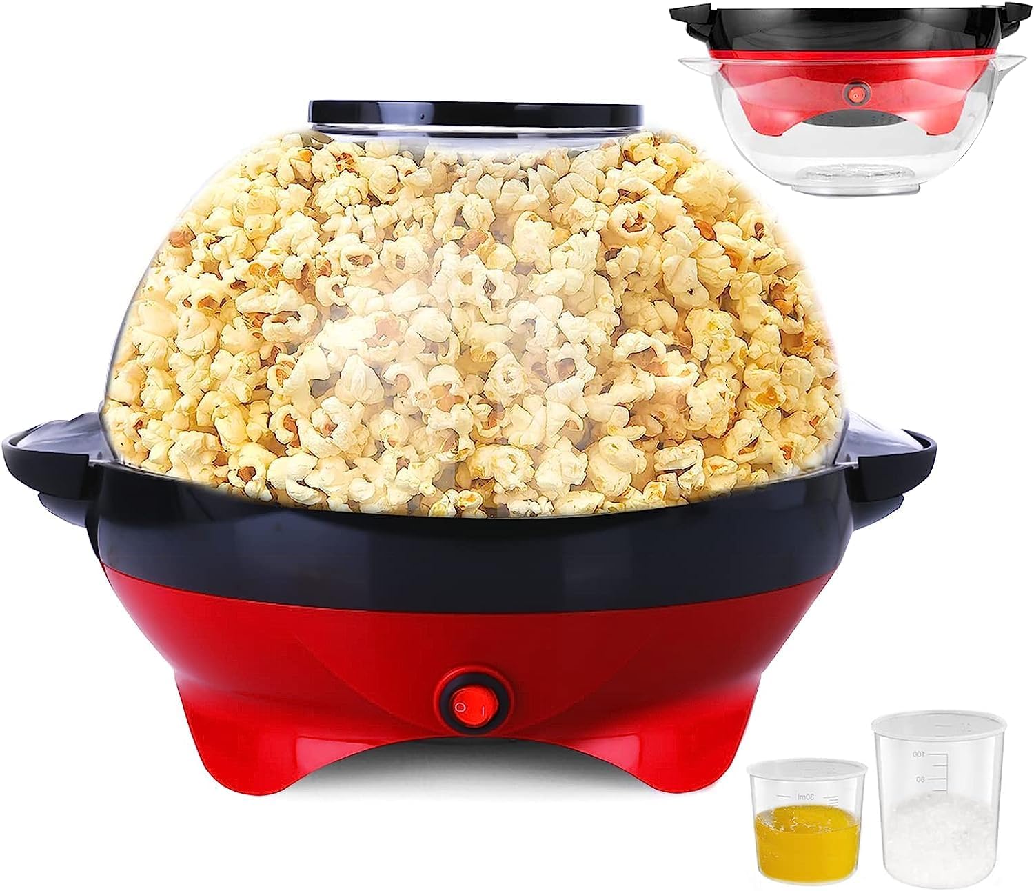 TLGREEN 6 Quart Popcorn Machine - Electric Hot Oil Popper for Movie Nights!