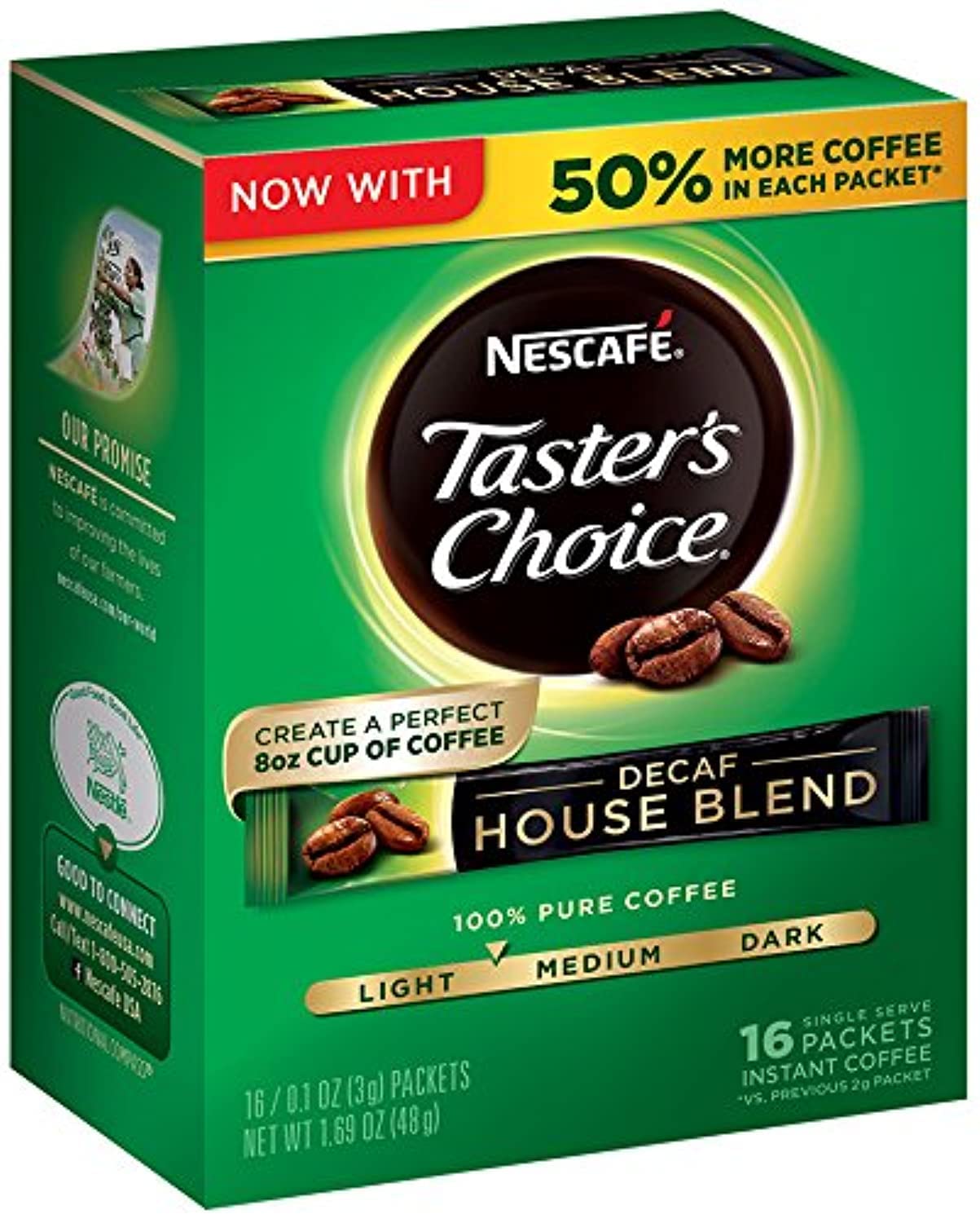 Nescafe Taster's Choice Decaf, House Blend Instant Coffee Sticks