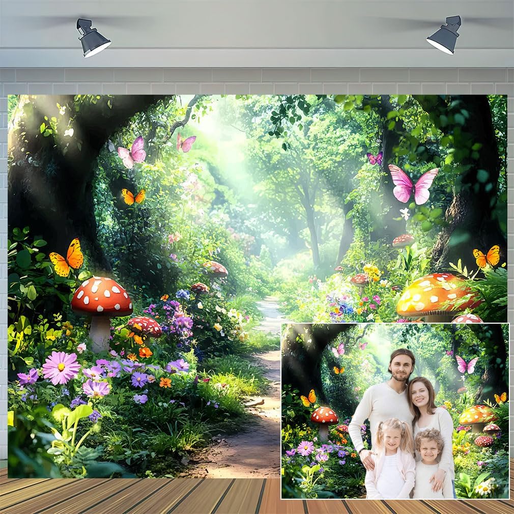 15X10ft Fairy Tale Backdrop for Enchanted Woodland Photography
