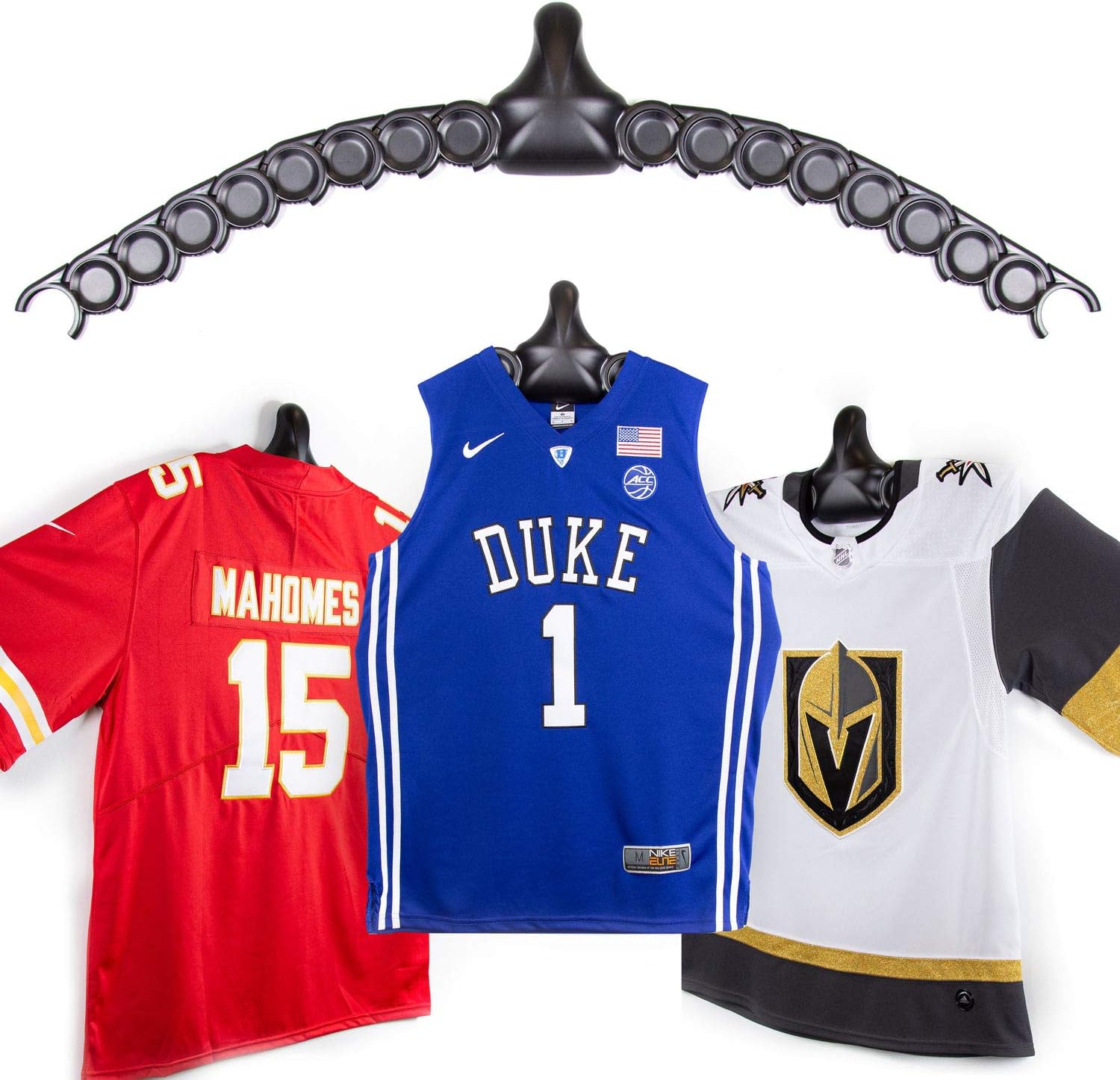 JerseyGenius Adjustable Jersey Display for All Sports Jerseys