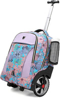 Rolling Backpack with Wheels for Business and Travel - Durable 17in