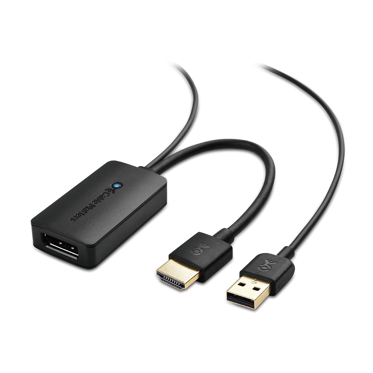 HDMI to DisplayPort Adapter with 4K Video Resolution Support