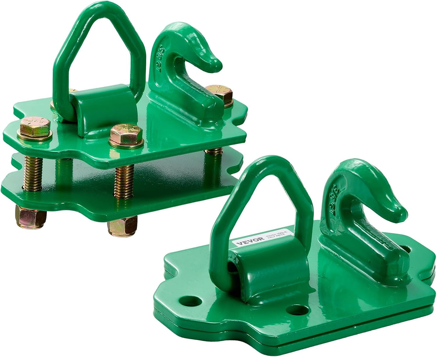 VEVOR 3/8in Tractor Bucket Hooks with Tie Down Ring for Towing