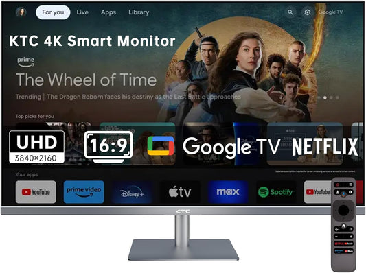 KTC 32 4K Smart TV, Google TV System, Netflix, Type-C PD