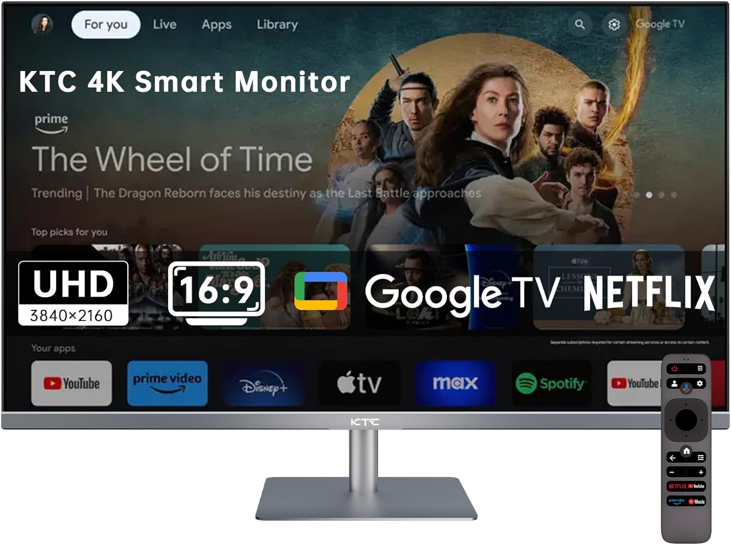 Immersive 4K Smart Monitor with Built-in Google TV
